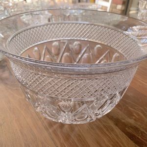 Very Pretty Vintage Imperial Glass, Cape Cod Pattern Punch Bowl